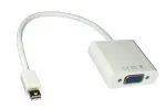 DINIC Adapter VGA Bu. auf MDP Mini DisplayPort St., 0,20m, Thunderbolt kompatibel, weiß